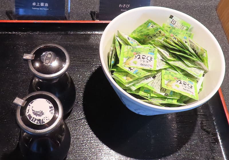 醤油、わさび