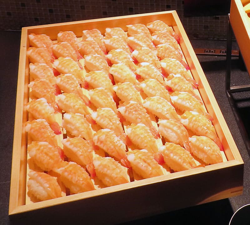 蒸し海老握り