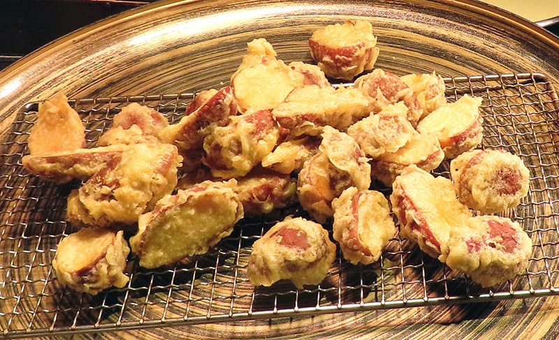 焼きいも天ぷら(季節限定メニュー)