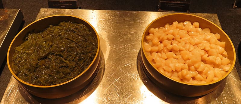 めかぶ、イタヤ貝小柱